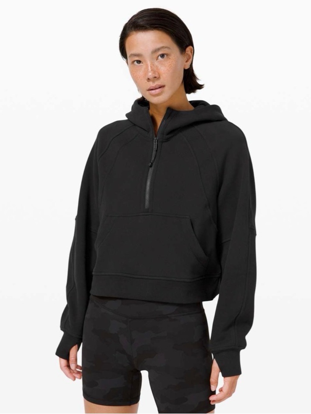 Lululemon Black Scuba Half-Zip Hoodie